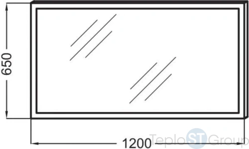 Зеркало Jacob Delafon Parallel 120x65 EB1444-NF - купить с доставкой по России фото 2