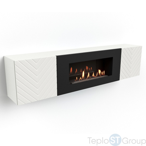 Тумба с биокамином Firelight BFP-P1700V белая - купить оптом с доставкой по России