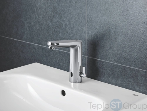 Смеситель для раковины Grohe Eurosmart Cosmopolitan E 36421000 инфракрасный, 230V, L-размер, хром - купить с доставкой по России фото 3