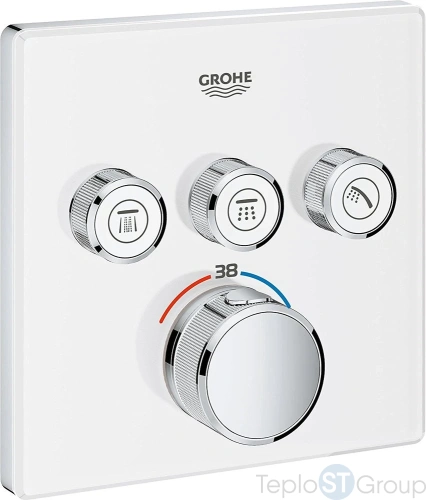 Термостат для душа Grohe Grohtherm SmartControl 29157LS0 moon white - купить с доставкой по России