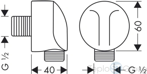 Комплект гигиенического душа Hansgrohe Logis E SetLogisG (71604000+13620180 +27454000+32127000) - купить с доставкой по России фото 3