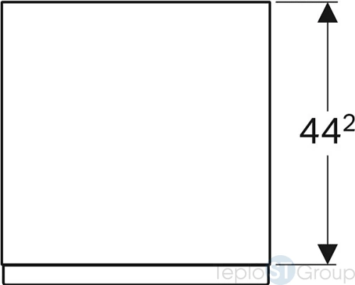 Шкаф навесной Geberit iCon 45 841047000 светлый дуб - купить оптом у дилера TeploSTGroup по всей России ✅ ☎ 8 (800) 600-96-13 фото 3