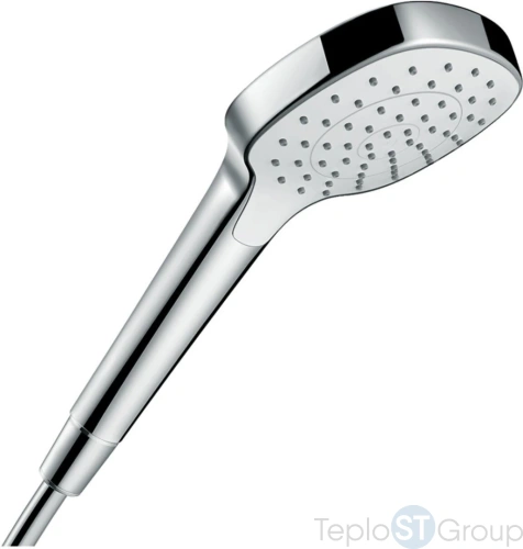 Душевая лейка Hansgrohe Croma Select 110 26814400 белый хром - купить оптом у дилера TeploSTGroup по всей России ✅ ☎ 8 (800) 600-96-13