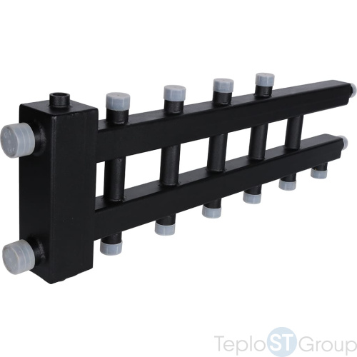 Rommer RDG-0060-024036 Rommer Коллектор (дублер компакт) с гидроразделителем на 3+2+1 контура до 60 кВт - купить оптом с доставкой по России фото 5