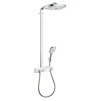 Душевая стойка Hansgrohe Raindance Select E 300 3jet 27127400 Showerpipe белый/хром - купить с доставкой по России