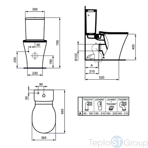 Чаша унитаза Ideal Standard Connect Air Aquablade E013701 - купить с доставкой по России фото 3