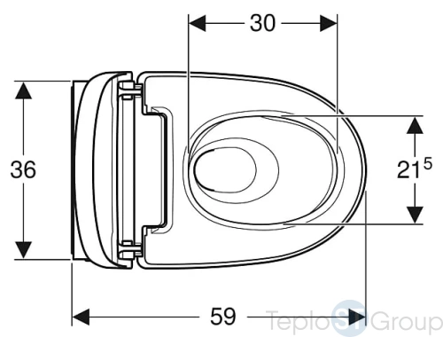 Подвесной унитаз-биде GEBERIT AquaClean Mera Comfort 146.214.21.1 (хромированная вставка) - купить с доставкой по России фото 5