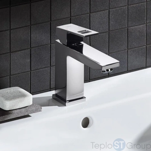 Смеситель для раковины Grohe Eurocube 23445000 - купить оптом у дилера TeploSTGroup по всей России ✅ ☎ 8 (800) 600-96-13 фото 2