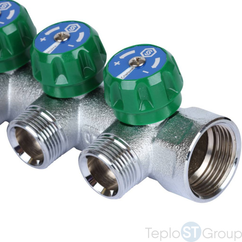 Stout SMB-6850-013404 коллектор регулирующий 1 , 4 отвода 3/4 ЕК - купить оптом с доставкой по России фото 6