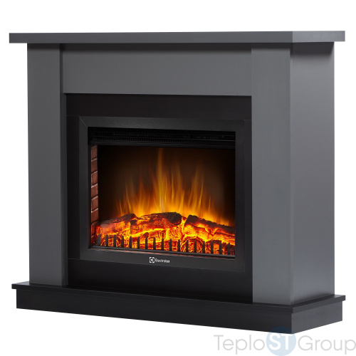 Каминокомплект Firelight: Очаг EFP/P-2520LS N, портал Canto 25 графит - купить оптом с доставкой по России фото 3