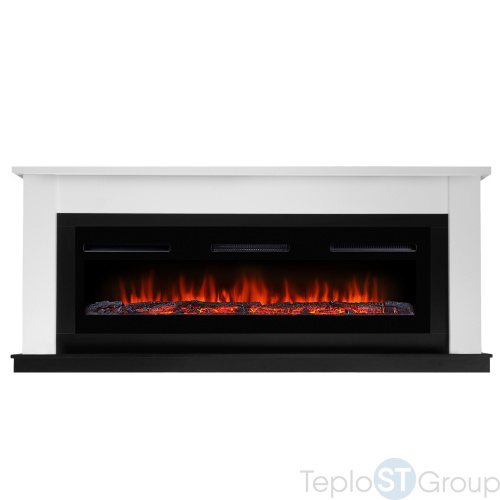 Каминокомплект:Очаг Electrolux Infinity EFP/P-1600ULS, портал Canto Long белый, черный - купить оптом с доставкой по России