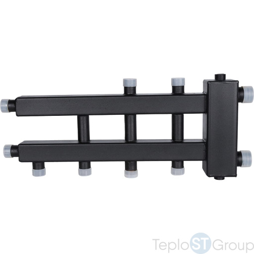 Rommer RDG-0060-024024 Rommer Коллектор (дублер компакт) с гидроразделителем на 2+1+1 контура до 60 кВт - купить оптом с доставкой по России фото 2