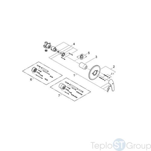 Смеситель для душа Grohe Euroeco new 32742000 - купить с доставкой по России фото 2