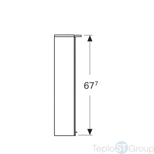Шкаф-зеркало Geberit Option 500.273.00.1 - купить с доставкой по России фото 2