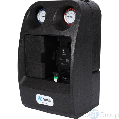 Stout SDG-0003 Насосная группа с 3-х ходовым приводным смесителем 1"с насосом Grundfos UPM3 Hybrid 25-70 - купить с доставкой по России фото 6