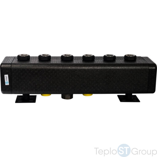 Stout SDG-0016 Стальной распределительный коллектор 3 отопительных контура. В теплоизоляции DN 32 - купить оптом с доставкой по России фото 2