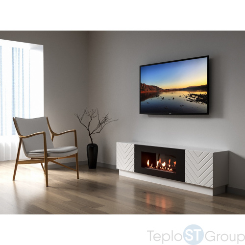 Тумба с биокамином Firelight BFP-P1700V белая - купить оптом с доставкой по России фото 6