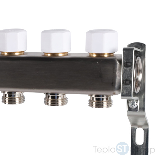Rommer RMS-3200-000012 Rommer Коллектор из нержавеющей стали без расходомеров 12 вых. - купить оптом с доставкой по России фото 3