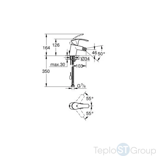 Смеситель для биде Grohe Eurosmart 32927002 - купить с доставкой по России фото 3