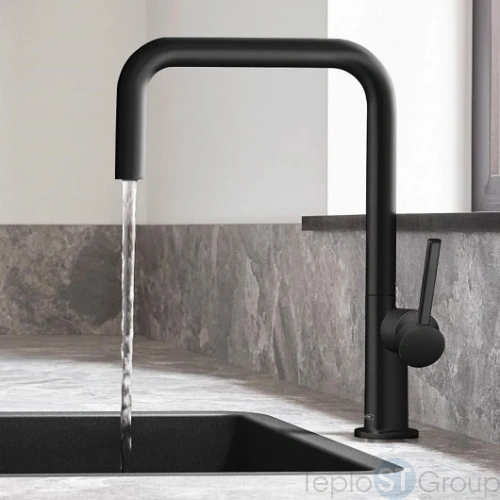 Кухонный смеситель Hansgrohe Talis M54 1jet 72806670 черный матовый - купить с доставкой по России фото 5