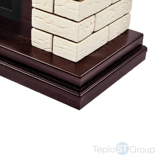 Портал Firelight Bricks 30 камень бежевый, шпон темный дуб - купить оптом с доставкой по России фото 3