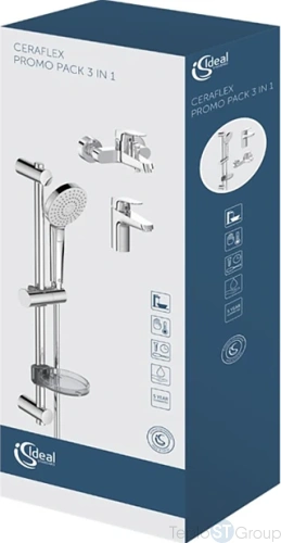 Набор для ванны 3 в 1 Ideal Standard Ceraflex BD001AA - купить с доставкой по России фото 6