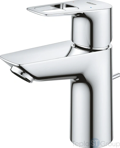 Смеситель для раковины Grohe BauLoop 23335001 с донным клапаном, хром - купить оптом у дилера TeploSTGroup по всей России ✅ ☎ 8 (800) 600-96-13 фото 5