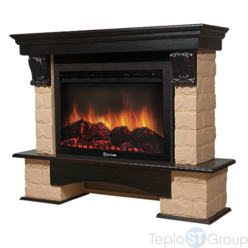 Портал Firelight Forte 30S камень бежевый, шпон венге - купить оптом с доставкой по России фото 2