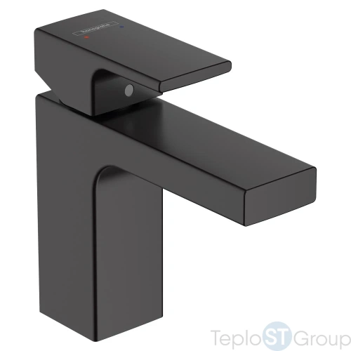 Смеситель для раковины без сливного набора Hansgrohe Vernis Shape 70 71567670 черный - купить оптом у дилера TeploSTGroup по всей России ✅ ☎ 8 (800) 600-96-13