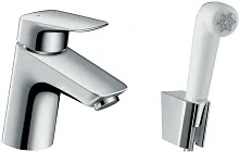 Смеситель для раковины с гигиеническим душем Hansgrohe Logis 71290000 - купить оптом у дилера TeploSTGroup по всей России ✅ ☎ 8 (800) 600-96-13