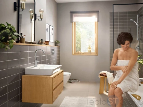 Смеситель для раковины Hansgrohe Rebris E 72576000, хром - купить с доставкой по России фото 4