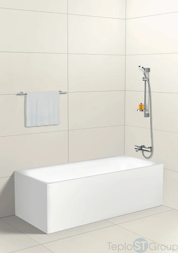 Душевой гарнитур Hansgrohe Crometta Vario 650 26553400 с мыльницей, хром - купить с доставкой по России фото 2