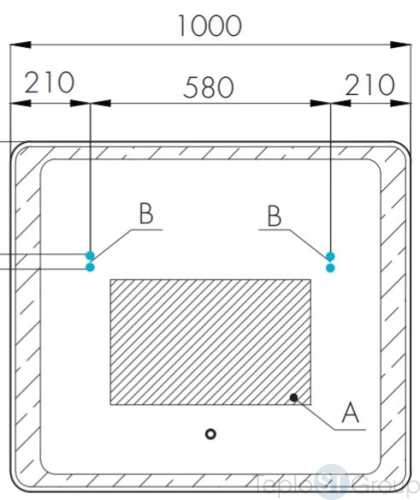 Зеркало Акватон Соул 100x70 1A252802SU010 с подсветкой - купить с доставкой по России фото 2