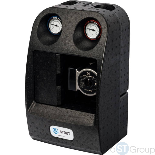 Stout SDG-0002 Насосная группа со смесителем 1"с насосом Grundfos UPSO 25-65 - купить оптом с доставкой по России фото 9