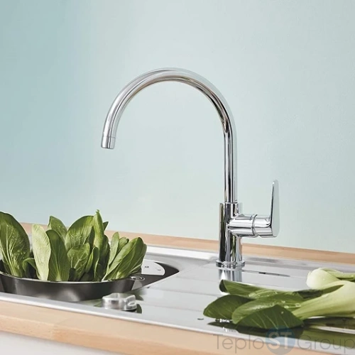 Смеситель для кухни Grohe BauCurve высокий излив 31536001 хром - купить с доставкой по России фото 2