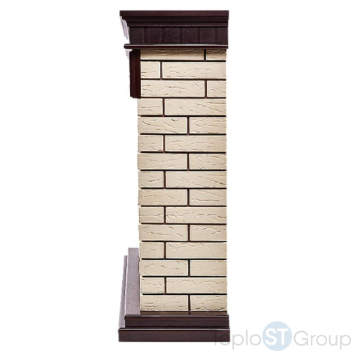 Портал Firelight Bricks Classic камень бежевый, шпон темный дуб - купить оптом с доставкой по России фото 6