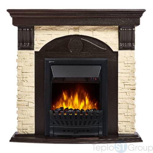Портал Firelight Torre Classic камень слоновая кость, шпон венге - купить оптом с доставкой по России