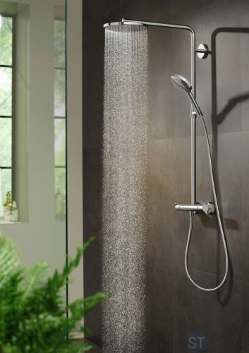 Душевая стойка Hansgrohe Raindance Select 27633700 белый - купить с доставкой по России фото 2