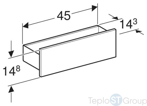 Полка для мебели Geberit Smyle Square 500.362.00.1 - купить оптом у дилера TeploSTGroup по всей России ✅ ☎ 8 (800) 600-96-13 фото 6