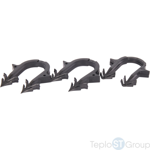 Stout SMF-0004 Скоба якорная с двойным креплением для труб д.16-20мм, цвет черный - купить оптом с доставкой по России фото 4