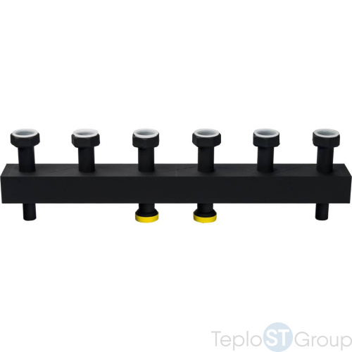 Stout SDG-0016 Стальной распределительный коллектор 3 отопительных контура. В теплоизоляции DN 25 - купить с доставкой по России фото 5