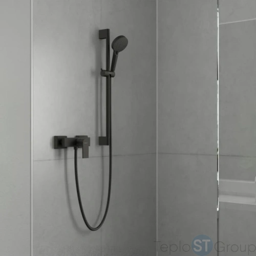 Смеситель Hansgrohe Vernis Shape 71650670 для душа, черный матовый - купить с доставкой по России фото 2