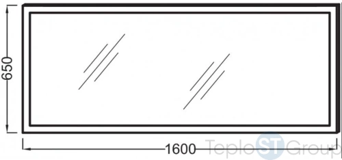 Зеркало Jacob Delafon 160x65 EB1447-NF - купить с доставкой по России фото 2