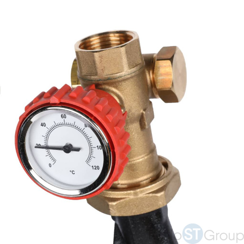 Stout SDG-0002 Насосная группа с термостатическим смесительным клапаном 1"с насосом Grundfos UPM3 Hybrid 25-70 - купить с доставкой по России фото 6