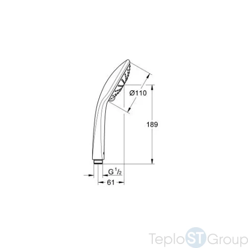 Ручной душ Grohe Euphoria 27220000 - купить оптом у дилера TeploSTGroup по всей России ✅ ☎ 8 (800) 600-96-13 фото 3