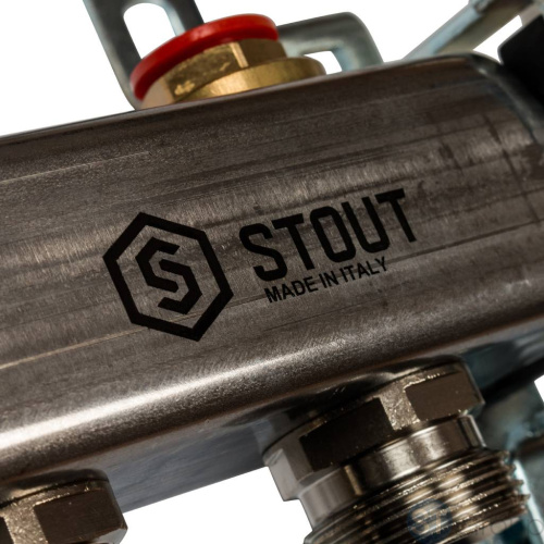 Stout Коллектор из нержавеющей стали в сборе без расходомеров 9 вых. - купить с доставкой по России фото 8