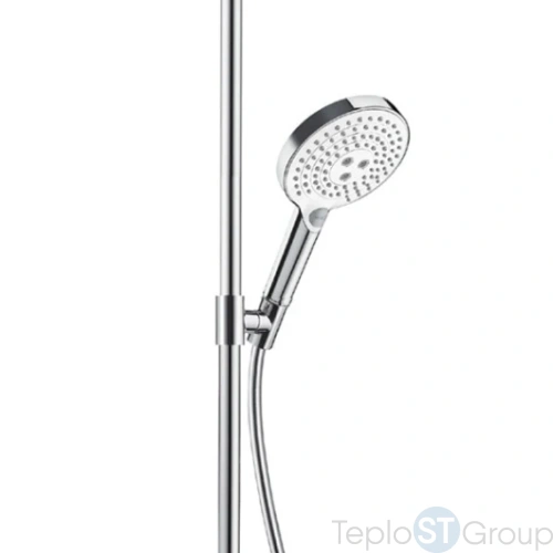 Душевая стойка Hansgrohe Raindance Select 27129400 хром - купить оптом у дилера TeploSTGroup по всей России ✅ ☎ 8 (800) 600-96-13 фото 7