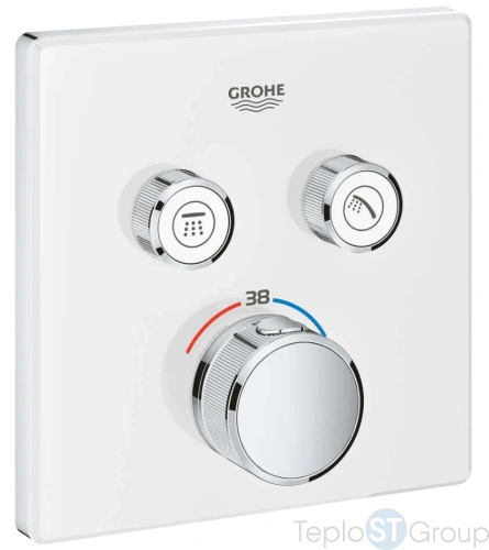 Термостат для душа Grohe Grohtherm SmartControl 29156LS0 белая луна - купить оптом у дилера TeploSTGroup по всей России ✅ ☎ 8 (800) 600-96-13