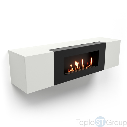 Тумба с биокамином Firelight BFP-P1600 белая - купить оптом с доставкой по России