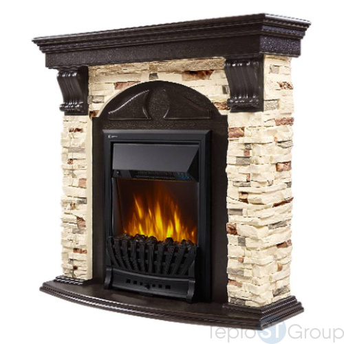 Портал Firelight Torre Classic камень сланец натуральный, шпон венге - купить оптом с доставкой по России фото 2